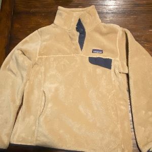 Womens patagonia pullover fleece light pink size S